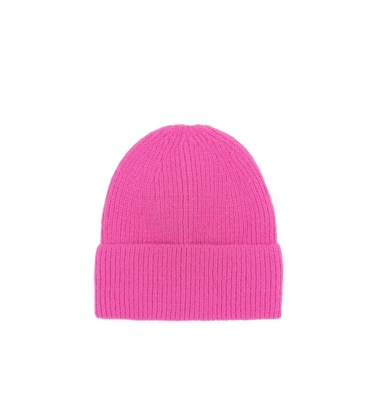 Fuchsia roze beanie Warm Modieus